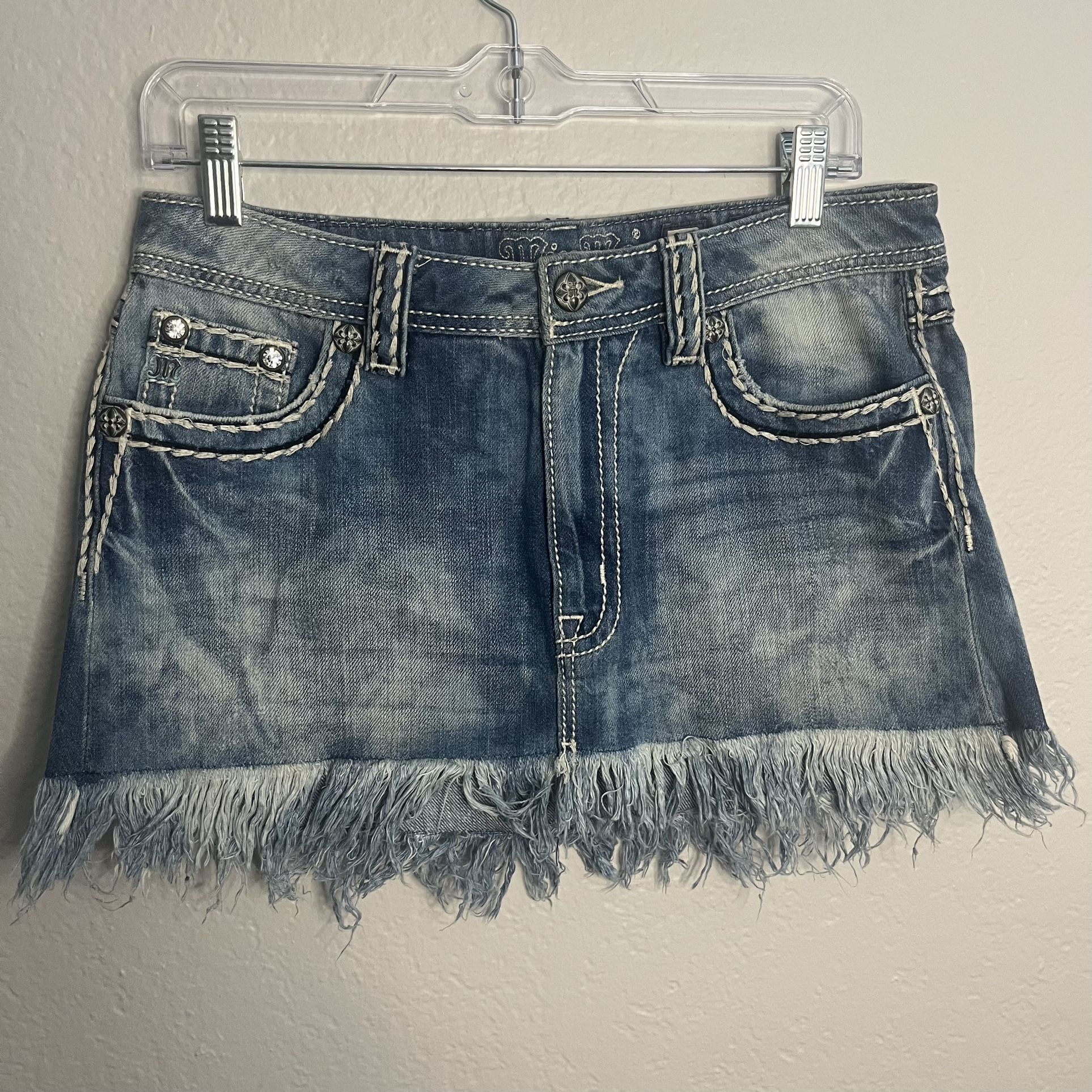 Miss Me Blue Signature Skirt - Sz 27