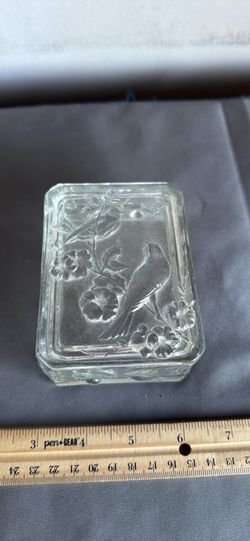 Vintage glass bird box