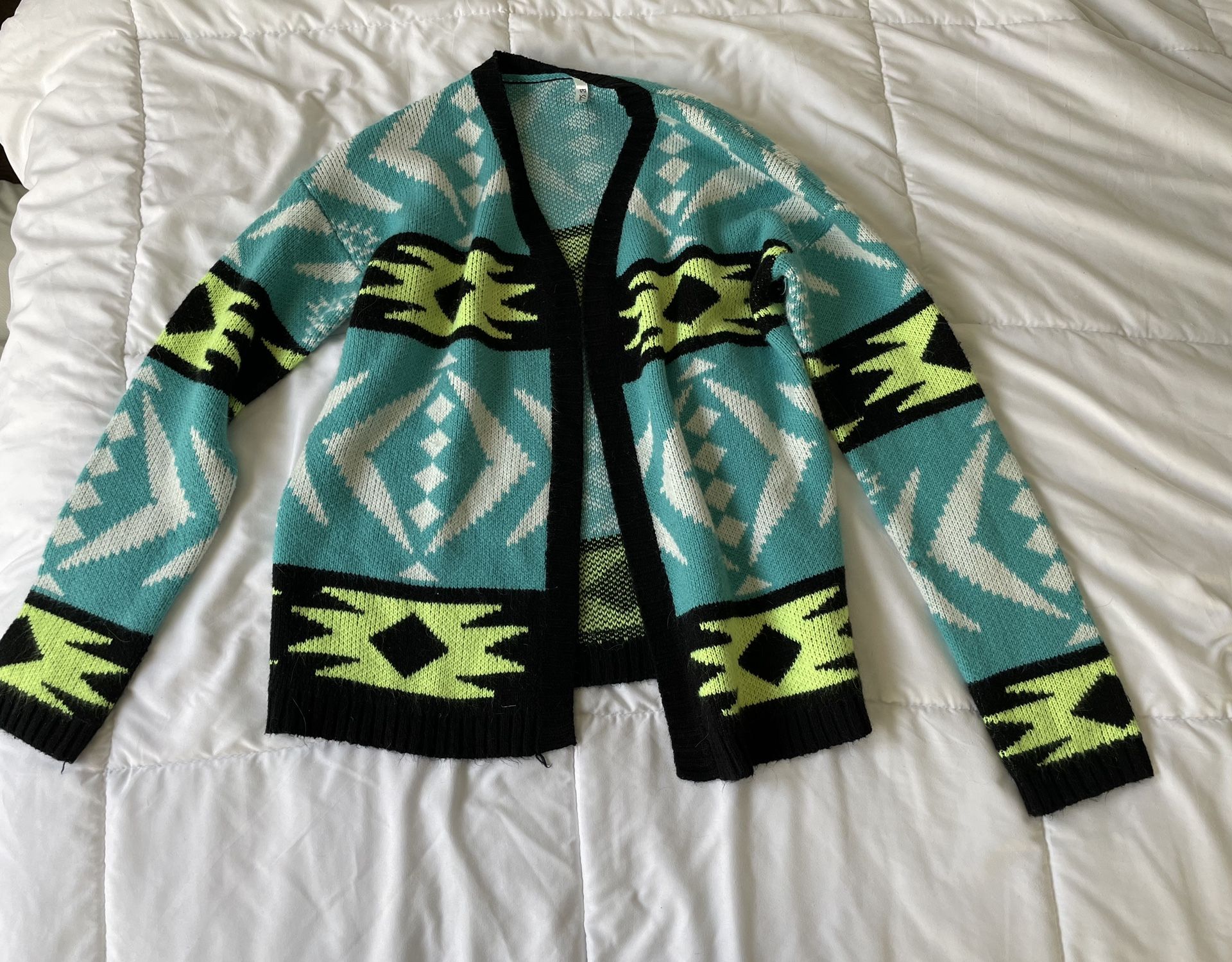 Multicolor Design Cardigan 