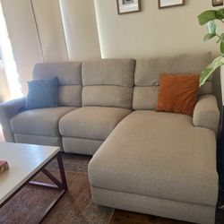 New Cream Sofa With Chaise