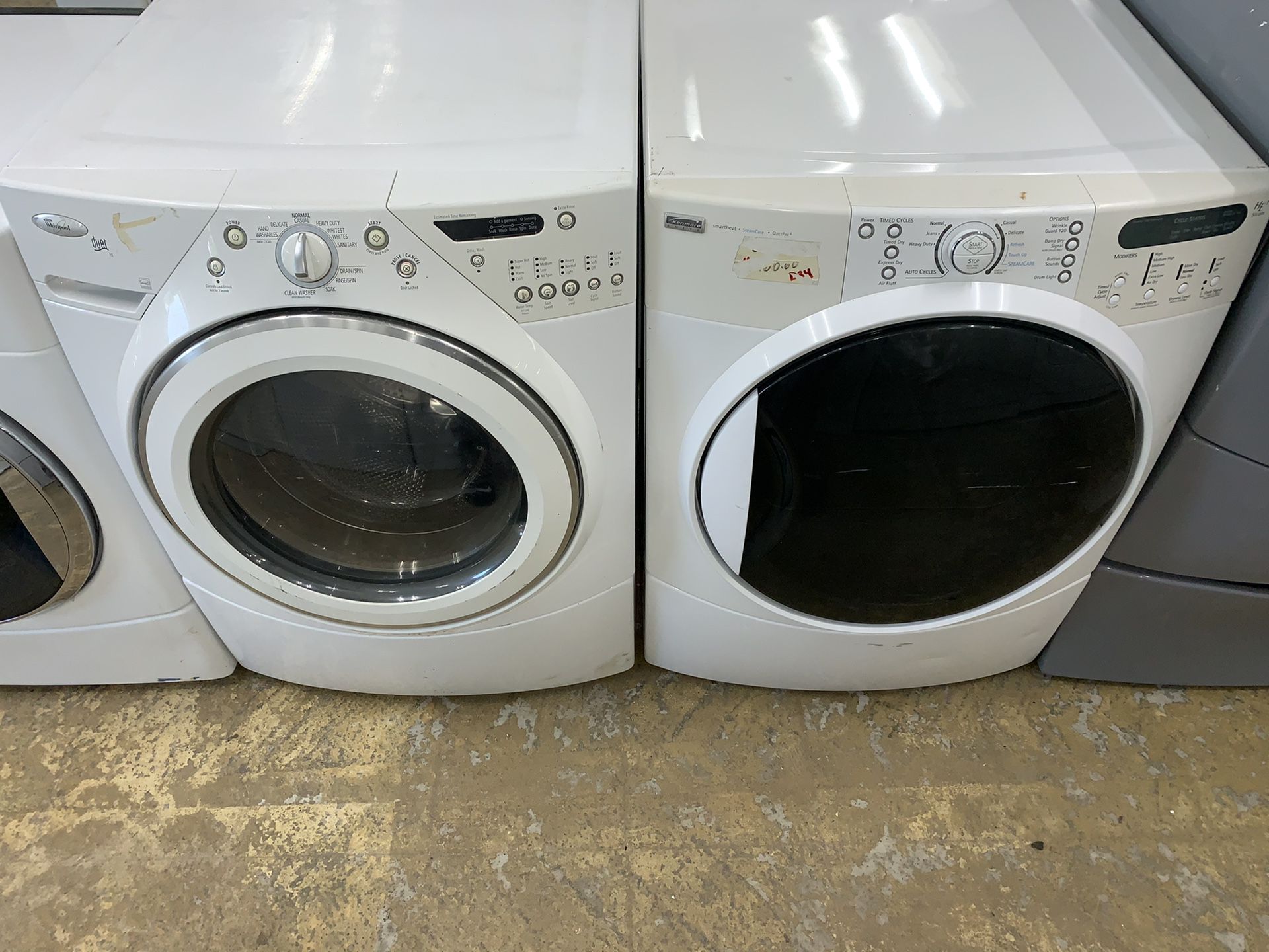 Whirlpool washer and Kenmore dryer electric
