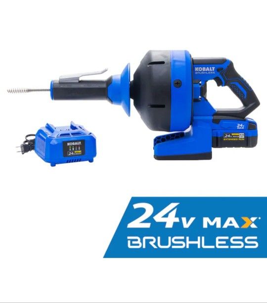 KOBALT 24-Volt 5/16" Dia x 35 ft, L Galvanized Wire 4 Ah Cordless Machine Augers