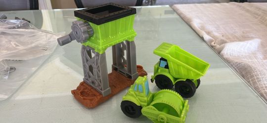 Toy Construction Playset with Vehicles