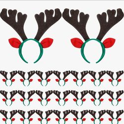 Christmas Antler Headbands Bulk Pack