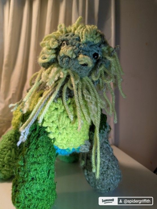 Handmade Crochet Dragon