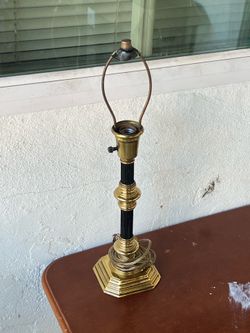 Vintage! Wildwood Cast Solid Brass Parts Candlestick Lamp