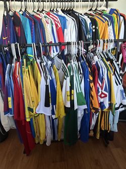 Mystery Lot of 100 Soccer Jerseys - Mix Club and National Teams