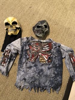 HALLOWEEN oween Kids Size Medium Skeleton / zombie 🧟‍♂️ DRESS Up Play