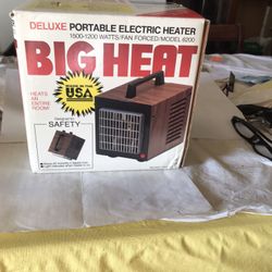 Big Heat Portable  Electric Heater 1500 Watt