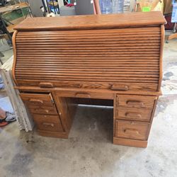 19 Century Antique Rollup Desk 