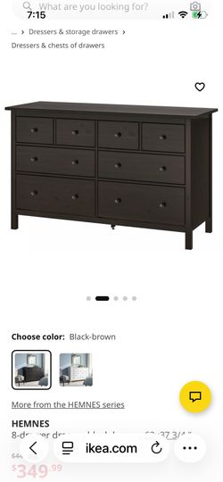 IKEA hemnes black dresser