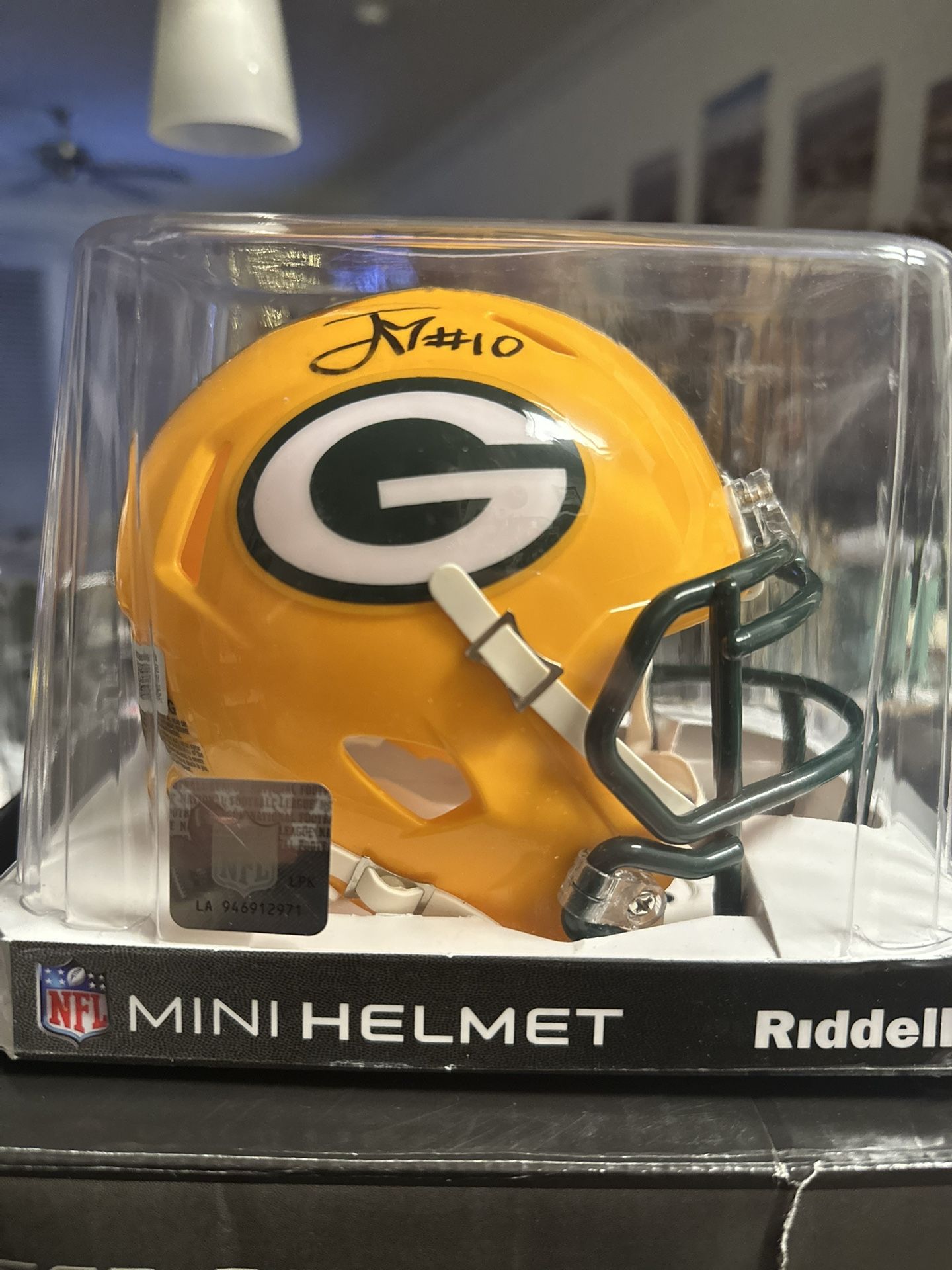 Jordan Love Signed Green Bay Packers Riddell Speed Mini Helmet Beckett