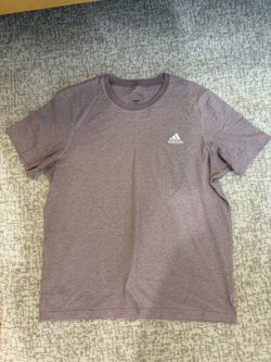 adidas Men’s Heather Mauve Crew Neck T-Shirt - Size L