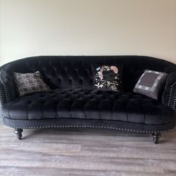 Sofa All Blck Suede