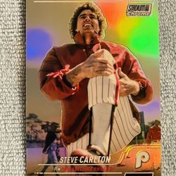 Steve Carlton Philadelphia Phillies 2022 Topps Stadium Club Chrome Refractor!