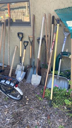 Lot of Used Garden Tools
