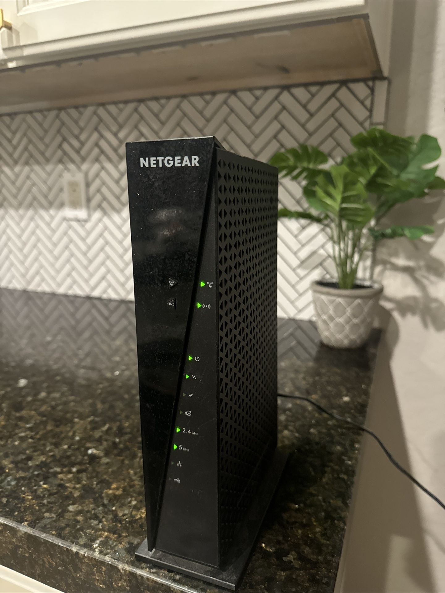 Netgear Wi-Fi Cable Modem Router C6300 AC1750, Dual Band Gigabit, In Black Color