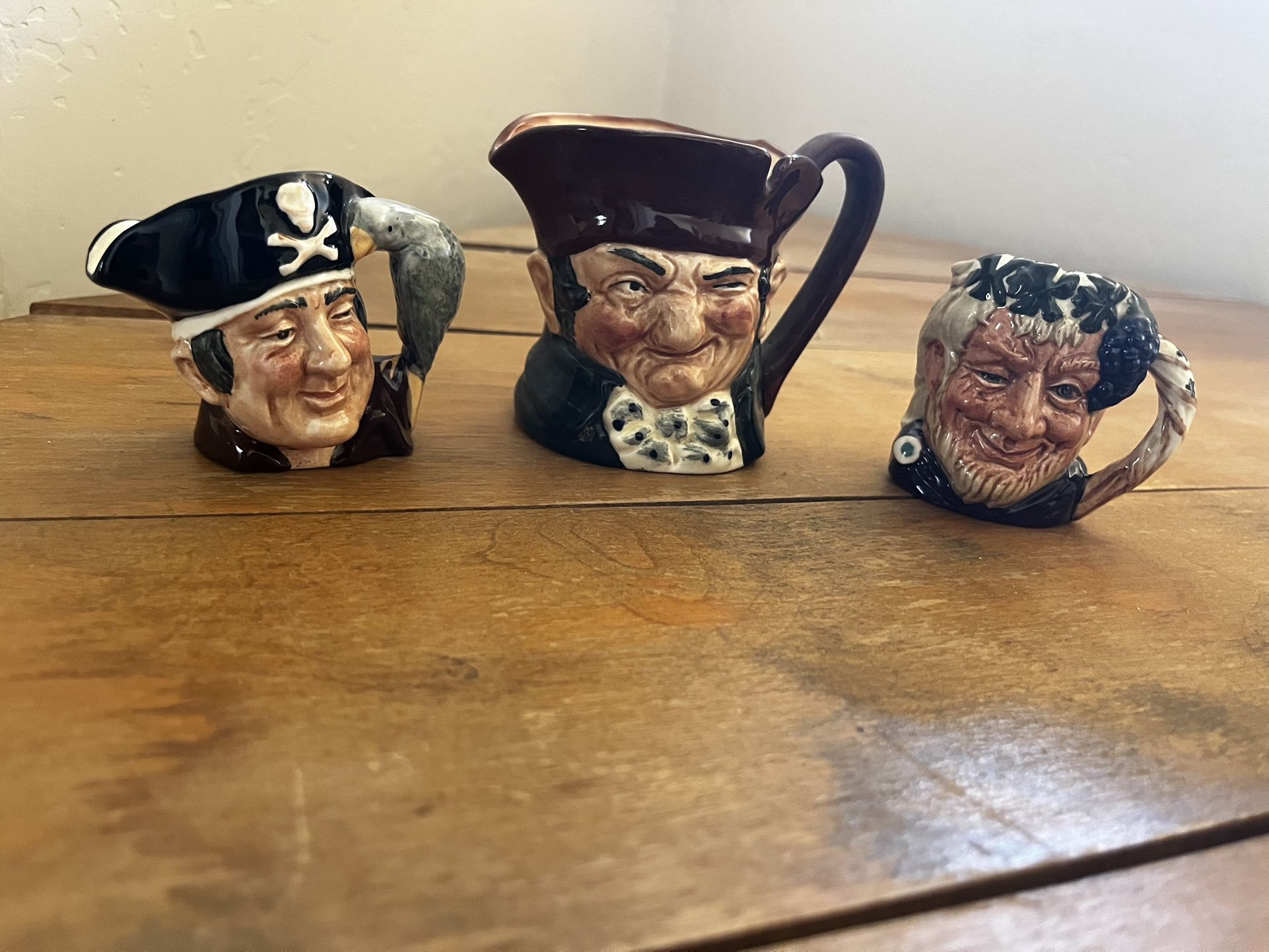 Vintage Doulton Character Mugs Set Of 3
