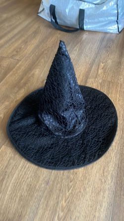 Black Witch Hat Halloween Costume Accessory