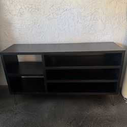 Black Wood TV Stand