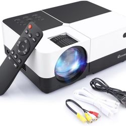 Arrinew Portable Projector , Full HD Mini Video Projector LED Home Theater Projector with HDMI Cable , Compatible with AV HDMI USB SD Card VGA