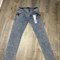 Rhinestone Purple Jeans