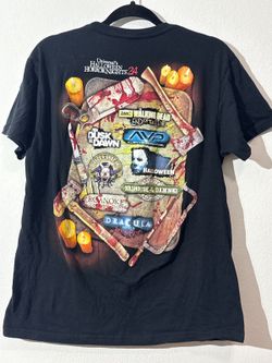 Universal Studios Halloween Horror Nights 24 AVP Scary Black Shirt Men’s