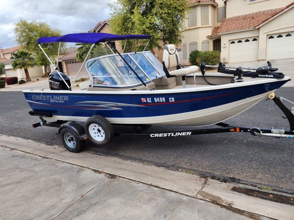 2013 Crestliner Fish hawk 1650