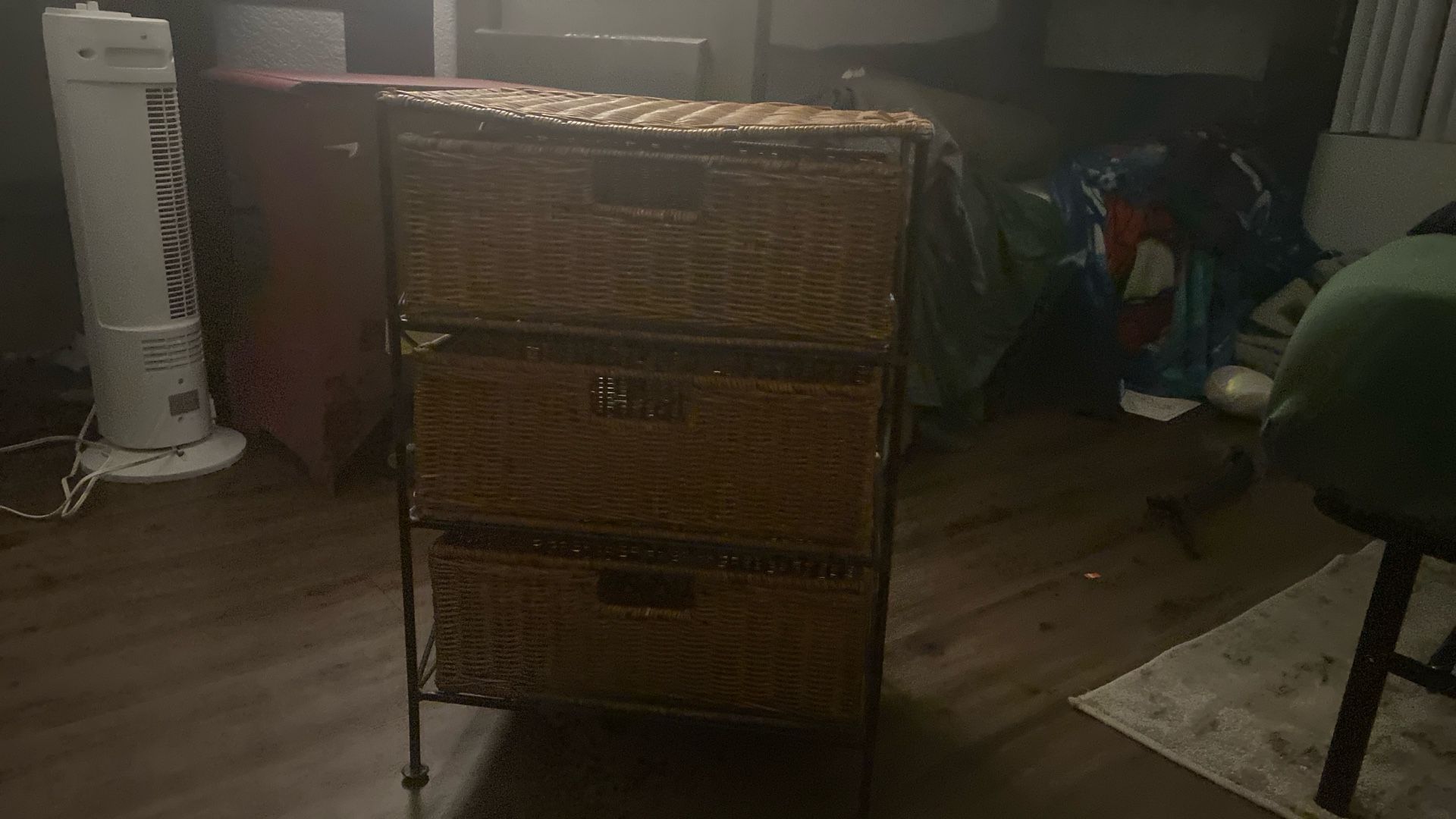 Wicker 3 Drawer shelf