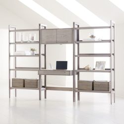 Crate and Barrel Tate Desk And Bookshelf