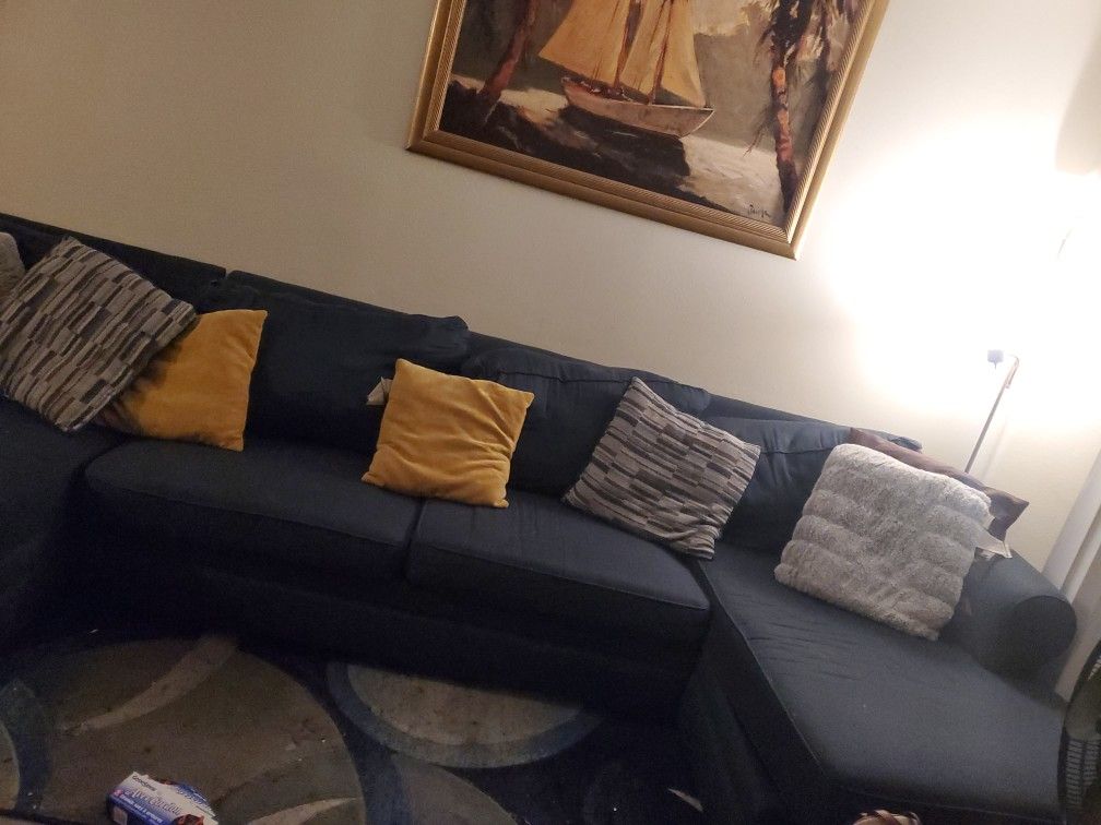 Blue Sectional Sofa