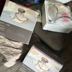 2 NEW Allen Roth, Semi Flush Mount Ceiling Fixtures