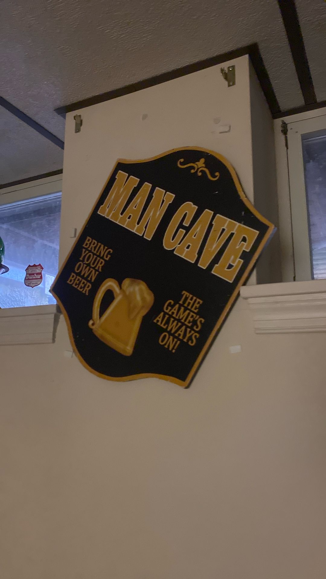 Man Cave Wall Hanging Sign