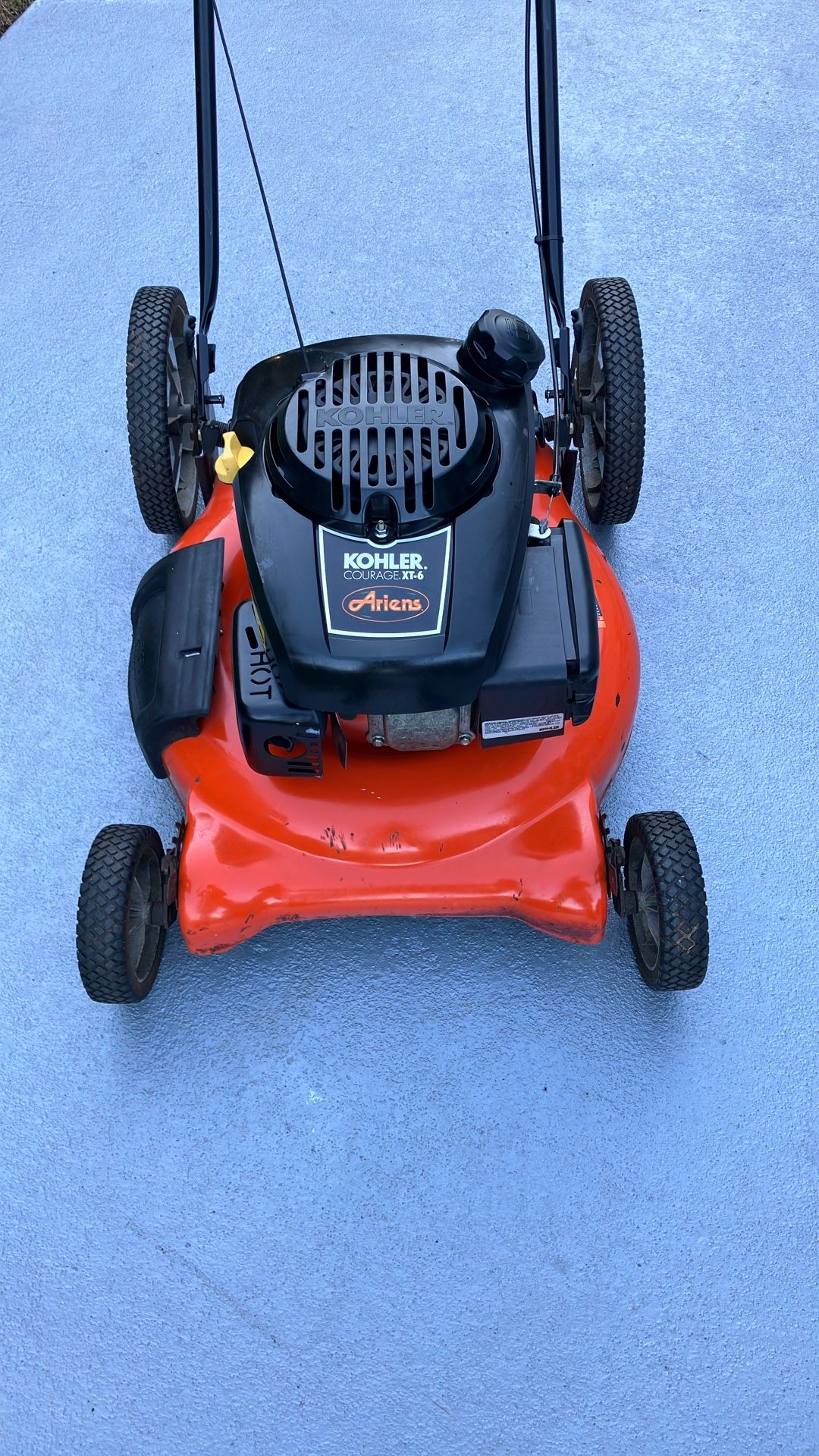 Lawn Mower ARIENS by KOHLER COURAGE XT-6 PUSH  MOWER Works Great π
