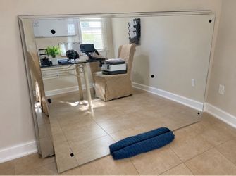 Large Frameless Wall Mirror – 3.5’ x 5’