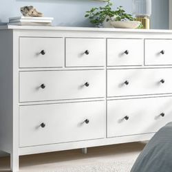 IKEA 8-drawer dresser, white stai