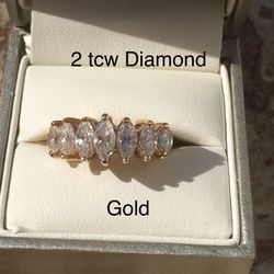 2 carat Genuine diamond Band
