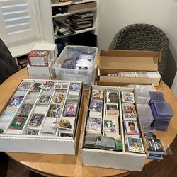 Baseball Card Collection Old and New + Card Supplies