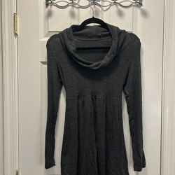 Gray Cowlneck Sweater