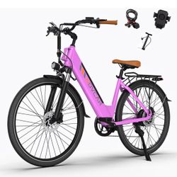 Movcan V80 Electric Bike, 1000W Motor 28MPH 26'' City Cruiser Ebike for Adults, 48V 13Ah Removable Battery Up to 70 Miles, 7-Speed Dual Disc Brake, Mo