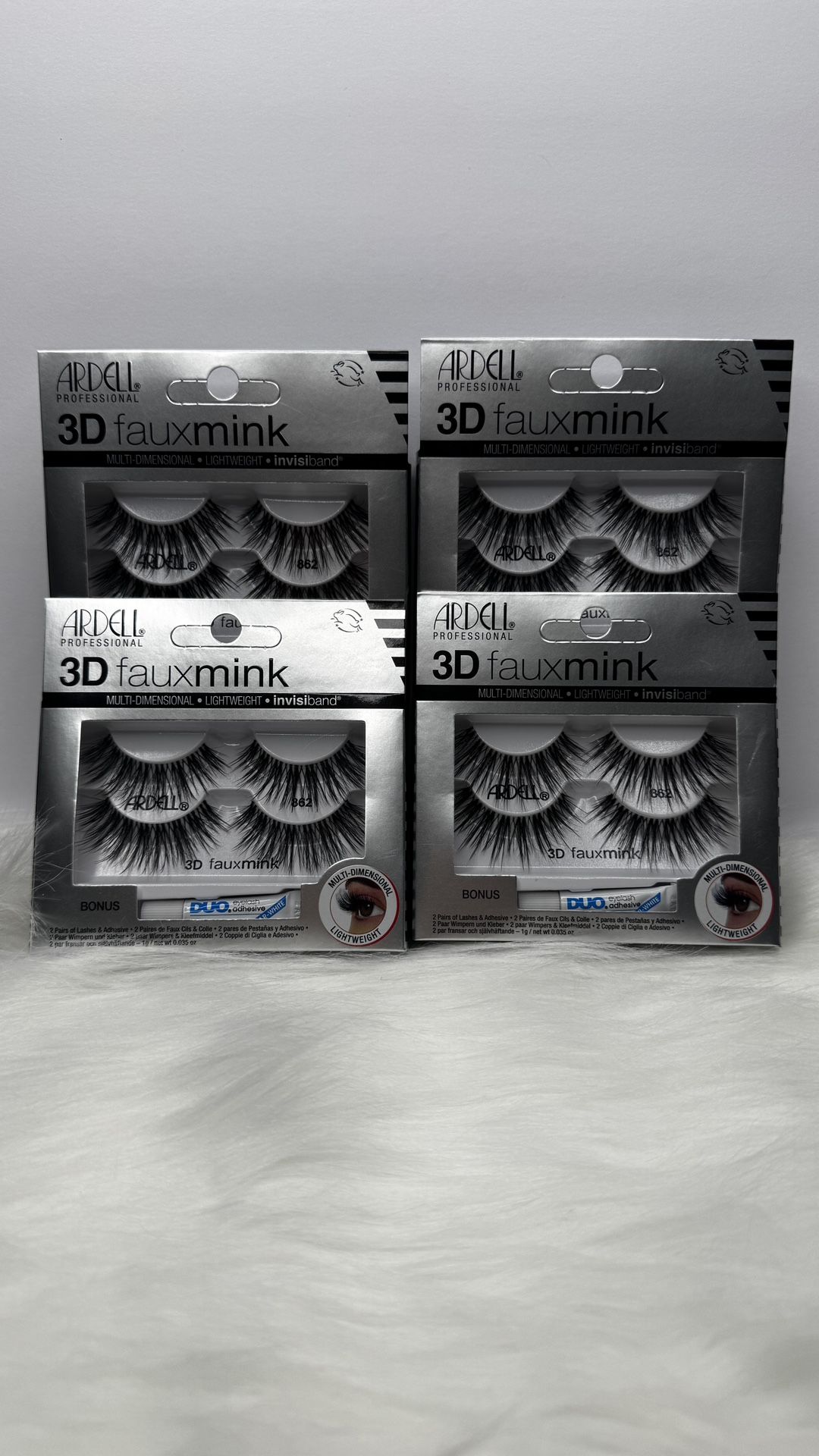 Ardell 3D faux mink False Eyelashes #862 W/ Lash Glue