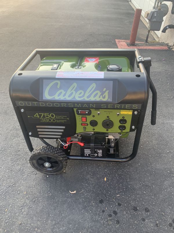 Cabela's Outdoorsman 3800/4750Watt Generator With Remote Start By