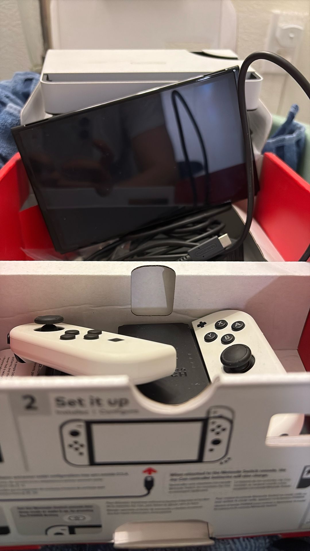 White And Black OLED Nintendo Switch