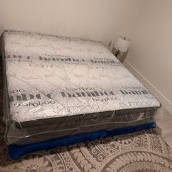 King mattress PILLOW TOP and box spring set (2pc - brand new) NEW KING-QUEEN-FULL-TWIN SIZE SETS MATTRESS AND BOX SPRING 2-pcs