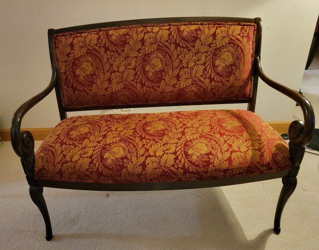 Red and Gold Settee