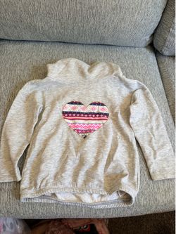 Gray heart sweater