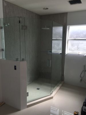 Mirror Vanity Frameless Shower Doors Window Glass Repair Patio