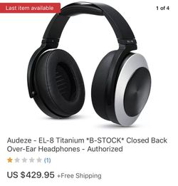 Audeze EL-8 Titanium Closed back.