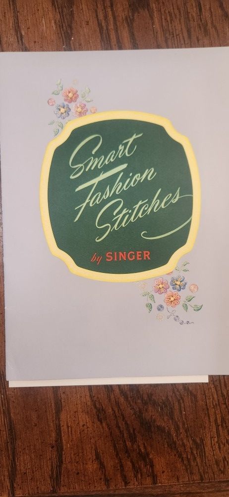Singer Sewing Machine Stitches Booklet