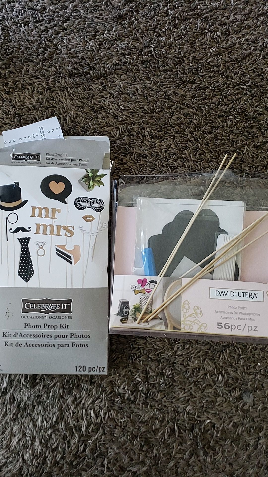 Wedding photo booth props